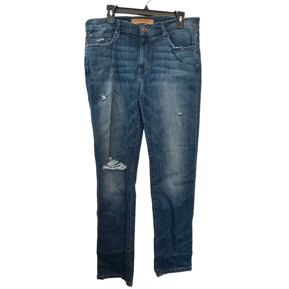 Joes Jeans The Brixton Mens 34 Straight & Narrow Distressed Denim Blue - Picture 1 of 7
